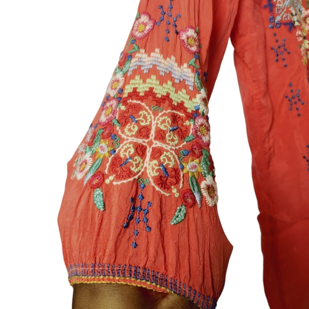 Johnny Was Muna Embroidered Top - Picture 4 of 8
